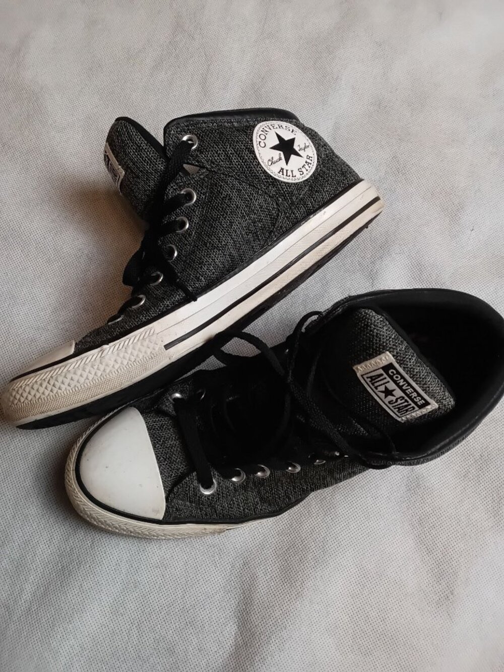 Converse Shoes Chuck Taylor All Star High Street Mid Top Black/Gray M 9 W 11